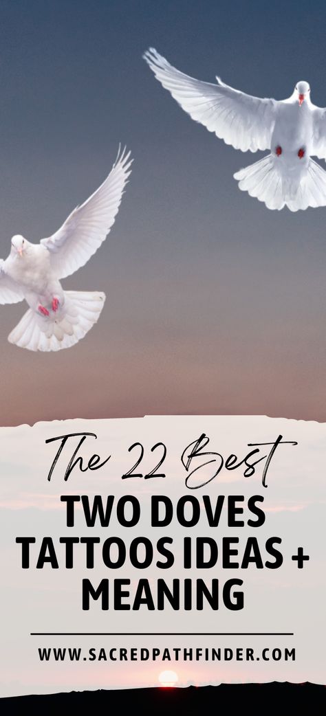 In this article, we’ll explore the significance of two doves in various cultures and faiths, common dreams involving doves, and meaningful dove tattoo designs to represent devotion, unity, and hope. Read on to learn more about the rich symbolism and spiritual meaning of twin doves! And go check out our Symbol Tattoo Idea board for more simple tattoo ideas. Two Doves Tattoo, Dove Tattoo Meaning, Peace Dove Tattoos, Doves Tattoo, Small Dove Tattoos, Two Birds Tattoo, Simple Tattoo Ideas, Meaningful Symbol Tattoos, Bird Tattoo Meaning