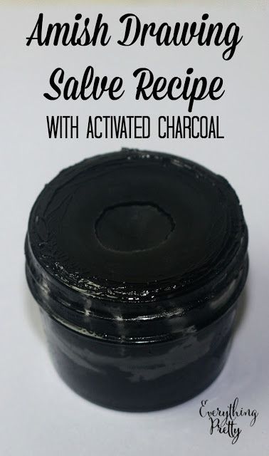 Amish Drawing Salve With Activated Charcoal | Everything Pretty Drawing Salve Recipe, Black Drawing Salve, Drawing Salve, Salve Recipes, Black Drawing, Natural Healing Remedies, Natural Therapy, Homemade Remedies, Activated Charcoal