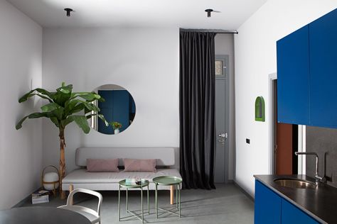 Blue Green Rooms, Spanish Interior Design, Own A House, Design Therapy, Spanish Interior, Beige Room, Student Apartment, Black Rooms, Micro Apartment