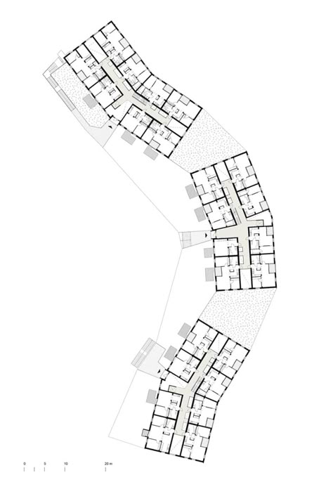 OOPEAA, Mikko Auerniitty · Puukuokka Block Plan, Hotel Floor Plan, Commercial And Office Architecture, Concept Models Architecture, Hotel Plan, Architecture Design Drawing, Apartment Architecture, Architecture Concept Drawings, Apartment Plans