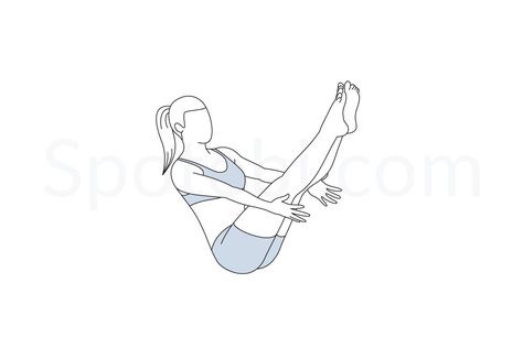 Boat pose (Paripurna Navasana) instructions, illustration, and mindfulness practice. Learn about preparatory, complementary and follow-up poses, and discover all health benefits. http://www.spotebi.com/exercise-guide/boat-pose/ Boat Pose Yoga, Beginner Poses, Headstand Yoga, Yoga Illustration, Boat Pose, Yoga Motivation, Circuit Workout, Meditation Benefits, Yoga Health