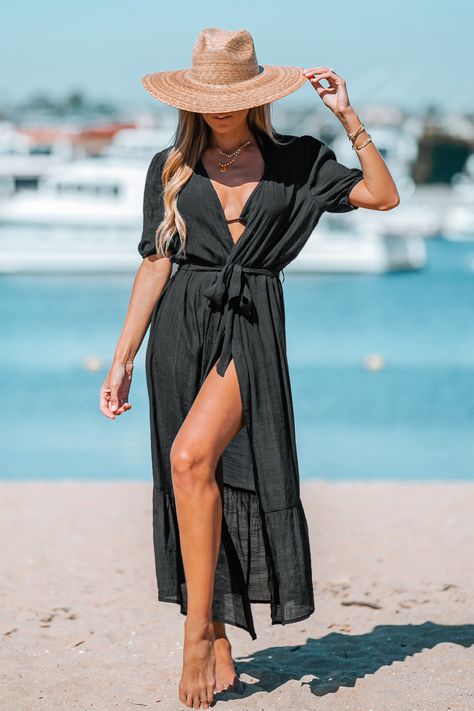 Open-Front Cover-Up Duster Kimono Duster Kimono, Swimwear Beach, Beach Look, Beach Dresses, Beach Style, Long A Line, Summer Sale, Women Swimsuits, Beach Outfit