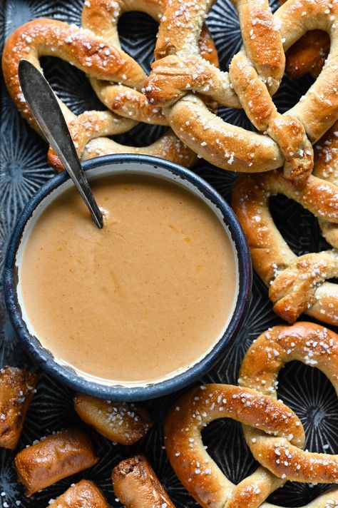 Easy Beer Cheese Dip - Foxes Love Lemons Homemade Beer Cheese, Easy Beer Cheese Dip, Easy Beer Cheese, Beer Cheese Dip, Homemade Beer, Pretzel Dip, Football Party Food, Easy Party Food, Beer Cheese