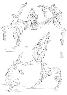 Image result for gymnastics art reference Dance Drawing, Sports Drawings, Dancing Drawings, Drawing Body Poses, Drawing Hair, Charcoal Drawings, Anatomy Sketches, Drawing Faces, Body Reference Drawing