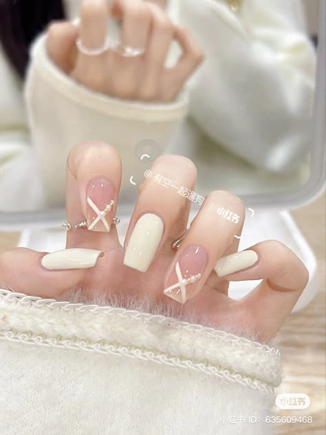 Chan Nails, Valentine Nails Pink, Wife Nails, Uñas Cute, Nail Shapes Square, Solid Color Nails, Nagel Tips, Korean Nails, Gel Nail Kit