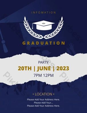 Party Cartoon, Promotional Poster, Party Poster, Graphic Design Poster, Graphic Design Templates, Free Graphic Design, Design Templates, Image Design, Graduation Party