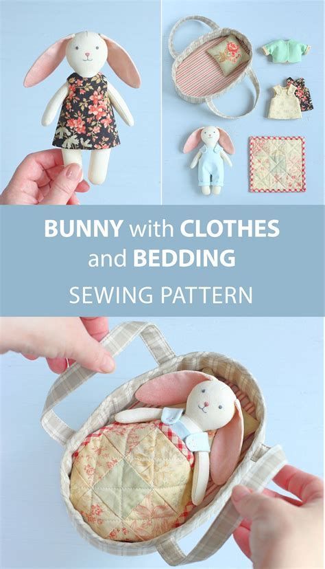 Mini Bunny, Baby Mobil, Sewing Stuffed Animals, Sew Ins, Rabbit Dolls, Clothes Basket, Fabric Toys, Bunny Doll, Sewing Patterns For Kids