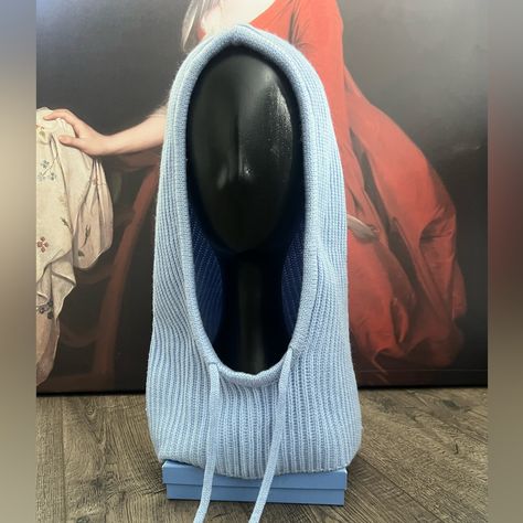 Light Blue Balaclava Wear As A Perfect Accessory! Blue Balaclava, H M Accessories, Plaid Blanket Scarf, Black Beanie, Knit Infinity Scarf, Large Scarf, Knit Wrap, Yellow Plaid, Walker Boots