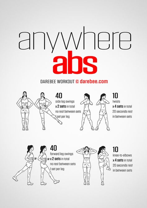 Anywhere Abs Workout Darebee Workout, Princess Workout, Standing Workout, Workout Man, Standing Abs, Office Exercise, Workout For Women, Quote Happy, At Home Workout Plan