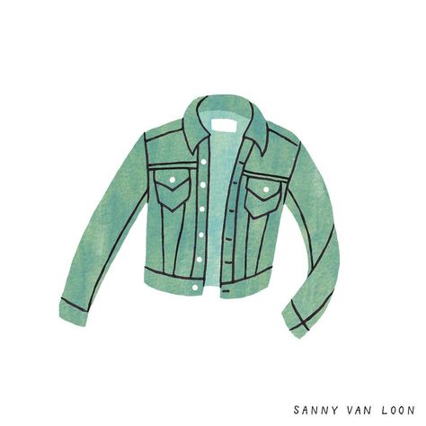 Loon Illustration, Clothes Illustration, Rabbit Illustration, Jacket Denim, Trendy Clothes, Good Notes, Editorial Illustration, An Article, Spring Cleaning