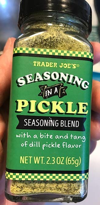 Dill Pickle Seasoning Recipe, Dill Pickle Seasoning, Pickle Seasoning, Dill Pickle Dip, Pickle Dip, In A Pickle, Pickle Slices, Trader Joes Recipes, Popcorn Seasoning