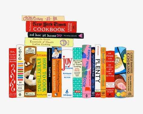 Bookish Goods For Your Kitchen & Pantry | Book Riot Cook Book Display, Display Cookbooks, Ideal Bookshelf, Decoupage Photos, Modern English Cottage, Edna Lewis, Book Display Ideas, Momofuku Milk Bar, Vintage Home Interior