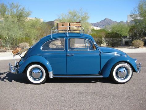 Volkswagen Sedan, Volkswagen Beetle Vintage, Vw Accessories, Vw Super Beetle, Vw Ideas, Vw Sedan, Car Cooler, Luggage Racks, Classic Volkswagen