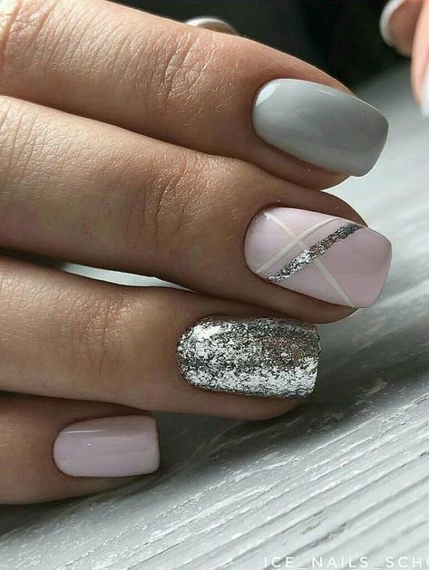 Soft holiday nails. Shellac Nail Designs, Nails 2018, Her Nails, Super Nails, Shellac Nails, Colorful Nail Designs, Nail Polishes, Gorgeous Nails, Wedding Nails