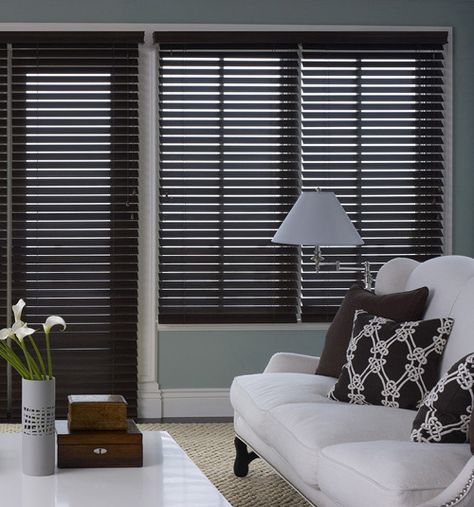 2 3/8 #BGPickMe Wooden Slat Blinds, Blinds Galore, Podcast Background, Black Blinds, Ikea Blinds, Sheer Blinds, Curtain Blinds, Patio Blinds, Modern Blinds