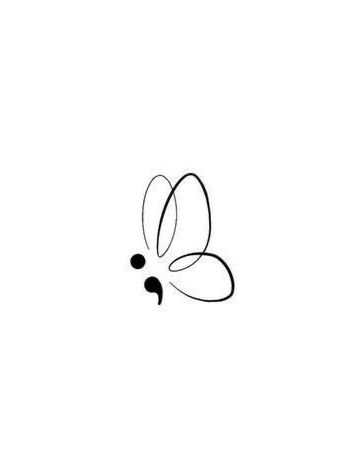 Butterfly Comma Tattoo, Bee Semi Colon, Dainty Butterfly Semicolon Tattoo, Semi-colon Butterfly Tattoo, Butterfly Semicolon Tattoo, Colon Tattoos, Butterfly Semicolon, Colon Tattoo, Semi Colon