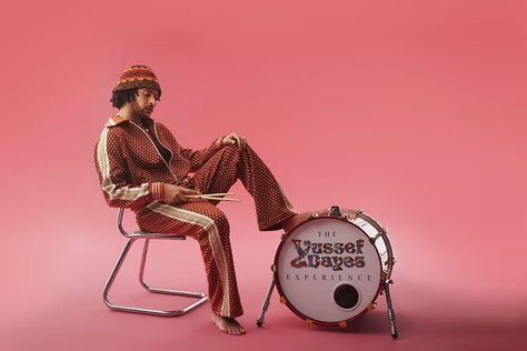 Yussef Dayes' Debut Is an Enormous Statement of His Talent Drummer Photoshoot, Brand Merch, Press Photography, Peaks And Valleys, Band Photoshoot, High Fashion Photography, Jazz Band, Poster Ideas, Music Photography