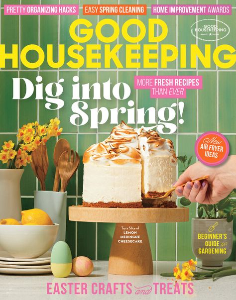 Good Housekeeping March/April 2024 Electronic Journal, Good Housekeeping Magazine, Living Simply, Issue Magazine, Household Management, Lemon Meringue, Good House, Good Housekeeping, April 2024