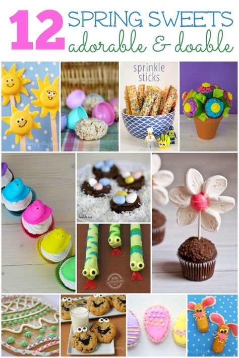 20 Adorable (and Doable) Spring Treats for Kids Spring Treats For Kids, Easy Spring Treats, April Holidays, Spring Sweets, Preschool Food, Spring Snacks, Easy Spring Recipes, Marshmallow Flowers, Treats For Kids