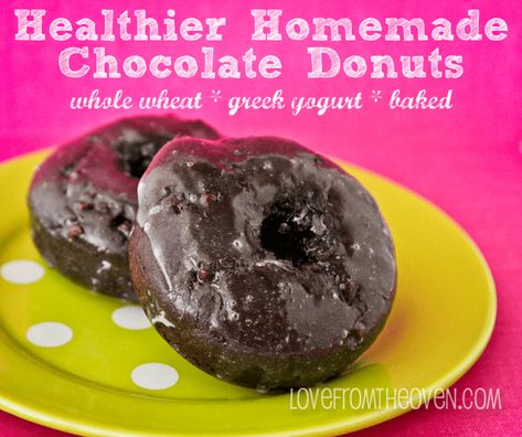 Chocolate Pumpkin Bread, Love From The Oven, Doughnut Recipe, Delicious Donuts, Chocolate Donuts, Baked Donuts, Pumpkin Chocolate, Donut Recipes, Healthy Homemade