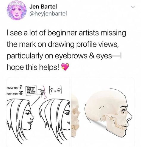 Anatomy Angles, Eyes Anatomy, Improve Art, Art Advice, Drawing Help, Profile View, Art Help, Sketchbook Inspiration, Art Things