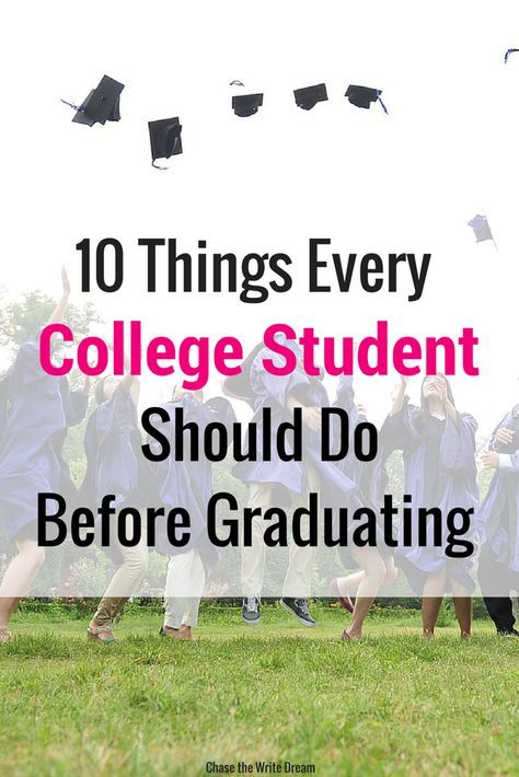 10 Things Every College Student Should Do Before Graduating - All of the things on this list provide great life skills and tips that can help students throughout life. Repin and see if you can check all ten of these things off your college student list! Things To Do In College, Student Productivity, College Bucket List, University Tips, College Survival Guide, College Club, College Success, College Survival, College Advice