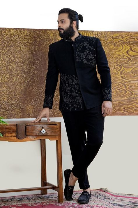 Marriage Suits For Men, Prince Suit For Men Wedding, Black Prince Coat, Jodhpuri Suits For Men Wedding, Reception Dress For Men, Coat Pant For Men, Bandhgala For Men, Marriage Suits, Reception Suits