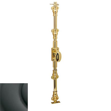 Baldwin 8106 Ornamental Cremone Bolt w/out Knob or Lever - Baldwin Brass Hardware Arched French Doors, Cremone Bolt, Baldwin Hardware, Door Closers, Bolt Lock, Hand Oil, Unlacquered Brass, Security Solutions, House Windows