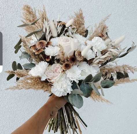 Farmhouse Bridal Bouquet, Rustic Bridal Bouquet Summer, Neutral Bouquet Wedding, Rustic Boho Wedding Bouquet, Sage Theme Wedding, Pampas Bouquet Wedding, Neutral Flower Bouquet, Western Bouquet, October Wedding Decor