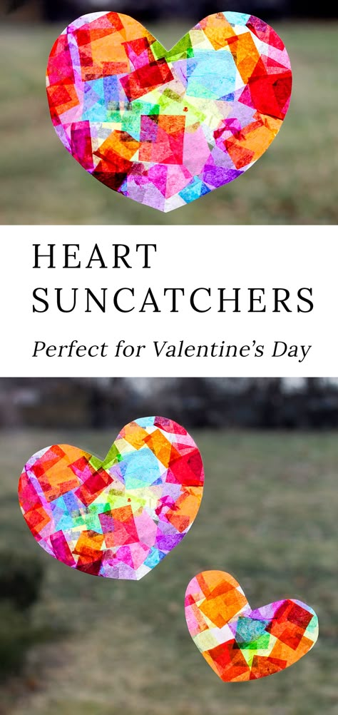 Heart Suncatchers, Paper Cup Crafts, February Crafts, Suncatcher Craft, Valentine's Day Crafts For Kids, Preschool Valentines, Valentine Crafts For Kids, Valentines Day Crafts, Heart Template