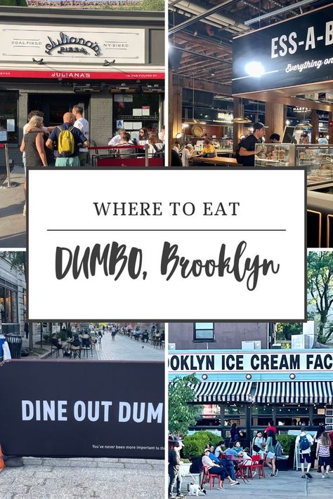 Where to Eat in NYC Dumbo Brooklyn Restaurants, Brooklyn Restaurants, Dumbo Brooklyn, Brooklyn Cafe, Dumbo New York, Dumbo Nyc, Brooklyn Dumbo, Fun Restaurants In Nyc, Brooklyn Neighborhoods