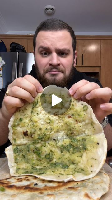 Antony Khoury | Love at First Bite on Instagram: "• Afghan Bolani 🇦🇫 •

Can't go wrong with bread, spices and potatoes...

*Recipe*

Dough:
1 1/2 cup flour
3/4 cup water 
Pinch of salt 

Potato Filling:
Peel and boil 4 medium potatoes
Add 1/3 cup each, green onion, coriander, green chili
1 tsp each: salt, chili flakes, coriander powder,pepper
2 tbsp olive oil
Mash together 

Roll the dough and spread potato mix on half 
Fold 
Toast on medium heat for 2-3 minutes on each side until golden brown

Serve with mixture of yogurt, mint and olive oil

#bolani #afghanistan #afghanfood #potato #recipe #food" Afghan Bolani, Bread Spices, Stuffed Breads, Potato Filling, Salted Potatoes, Stuffed Bread, Quick Food, Vegan Challenge, Love At First Bite