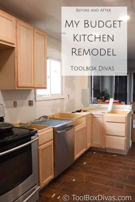 Here we go again! Check out this great post on another Kitchen Remodel with @toolboxdivas! Learn how we were able to renovate our new kitchen, on a budget! #kitchen #remodel #budget #beforeandafter #renovate #diy #decor #homemaintenance #makeover Cheapest Kitchen Remodel, 1990s Kitchen Makeover, Easy Kitchen Refresh, Patio Remodel On A Budget, New Kitchen On A Budget, Updating A Kitchen On A Budget, Realistic Home Ideas, Low Budget Kitchen Makeover, Small Kitchen Updates On A Budget