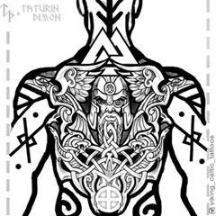 Geometric Doodles, Viking Tattoos For Men, Traditional Viking Tattoos, Scandinavian Tattoo, 42 Tattoo, Viking Tattoo Symbol, Viking Tattoo Sleeve, Vikings Tattoo, 7 Tattoo