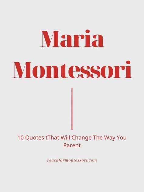 Maria Montessori was a visionary who revolutionized the way children learned in school setting and home setting, alike. Here are 10 Maria Montessori quotes that embody her philosophy. Womb Quotes, Montessori Training, Montessori Projects, Maria Montessori Quotes, Montessori Theory, Montessori Approach, Montessori Quotes, Montessori Parenting, Montessori Books