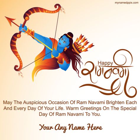 Lord Ram Navami Wish You Images With Name Blessing Quotes Name Writing Happy Ram Navami Festival Pictures Online Create Easily Download Best 2023 Latest Card Making. Customized Name Printable New God Shri Ram Photo With Your/My Name Generate Tools Option. Beautiful Shree Ram Navami Images Editing Easy Personalized Name Add Free Creative WhatsApp Status Sending. Happy Hanuman Jayanti Wishes, Ram Navami Images, Guest Posting Sites, Happy Hanuman Jayanti, Greeting Card Maker, Blessing Quotes, Festival Pictures, Blessing Message, Happy Ram Navami