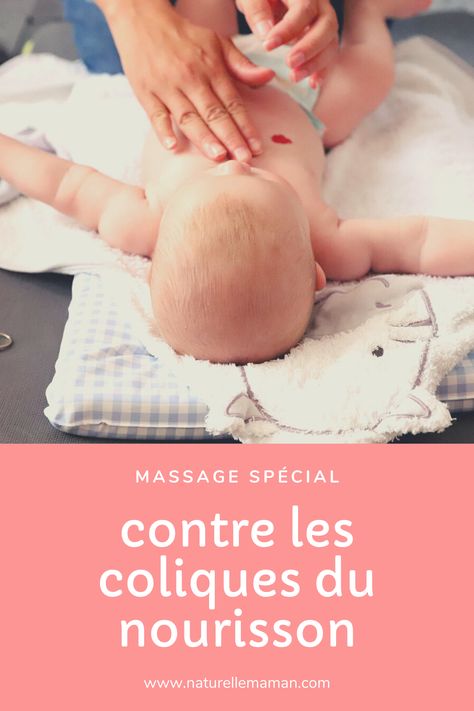 Si votre bébé souffre de coliques du nourrisson, ce massage aux huiles essentielles de fenouil doux et de camomille romaine, connues pour leurs propriétés douces et antispasmodiques, le soulagera efficacement. Slow Parenting, Massage Bebe, Mom And Baby, Massage, Baby Face, Parenting, Education