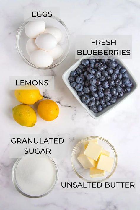 Blueberry Curd - Bakes by Brown Sugar Blueberry Curd Recipe, Blueberry Curd, Curd Recipe, Lemon Blueberry, Fresh Eggs, Granulated Sugar, Unsalted Butter, Blueberries, Cooking Time