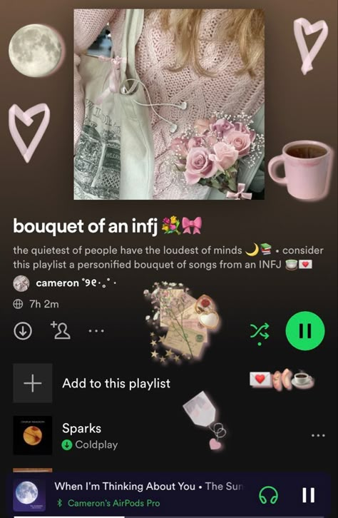 Credits: cameron ˚୨୧⋆🩰｡˚ ⋆ Infj Playlist, Infj Vibes, Girl Struggles, Im Thinking About You, Mashup Music, Mazzy Star, Fall Bucket List, Pink Girly Things, Music Aesthetic