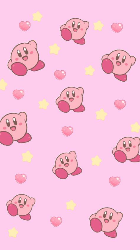 Kirby Lockscreen, Pink Kirby Wallpaper, Kirby Wallpaper, Collage Poster, Cute Wallpaper For Phone, Notebook Cover, Wallpaper Iphone Cute, Phone Backgrounds, Kirby