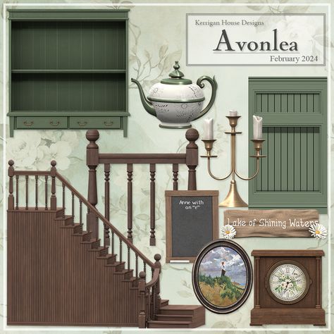 [KHD] Avonlea Set | Patreon Sims 4 Cc Farm Patreon, Sims 4 Vintage Bedroom Cc, Sims 3 Historical Cc, Sims 4 Victorian Furniture, Sims 4 Old House Cc, Victorian Furniture Sims 4 Cc, Sims 4 House Exterior Cc, Sims 4 Cottage Furniture, Sims 4 Log Cabin Cc