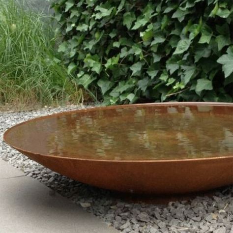 Steel Planters, Have Inspiration, Water Features In The Garden, Fire Bowls, Corten Steel, Garden Features, Water Bowl, Water Feature, Back Garden