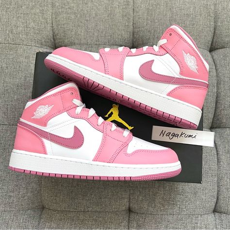 Women’s Jordan Shoes, Nike Air Jordans Pink, Pink Shoes Jordans, Cute Pink Jordans, Jordan Shoes For Women Sneakers, Cute Jordan 1s, Nike Air Jordan Pink, Best Jordans Pinks, Pink Air Jordans