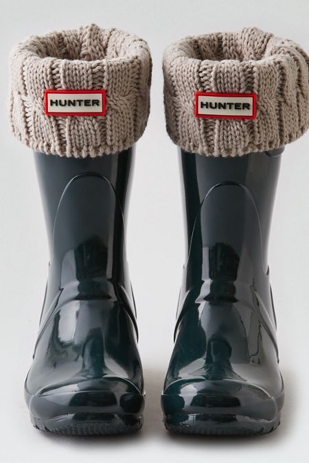 Hunter Short Boot Sock Hunter Short Boot Socks, Hunter Short, Fall Socks, Hunter Boots Outfit, Cable Knit Socks, Boating Outfit, Hunter Rain Boots, Rubber Boots, Boot Socks