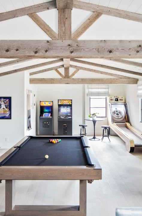 Interior Design Portfolio | San Diego Interior Design | TLS Garage Game Rooms, Pool Table Room, Home Game Room, Remodel Basement, Basement Inspiration, Cozy Basement, Game Room Basement, Sala Grande, Game Room Family