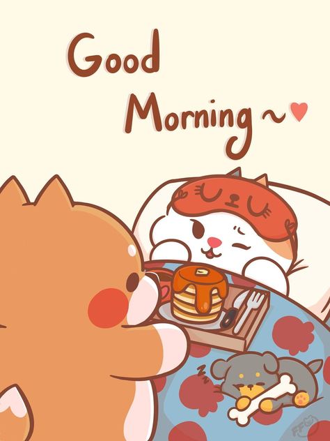 Kawaii Good Morning, Good Morning Cartoon Couple, Good Morning Cute Cartoon, Good Morning Cute Images, Good Morning Kawaii, Good Morning Couple Images, Couple Good Morning, Good Morning Cutie, Good Morning Cartoon Images