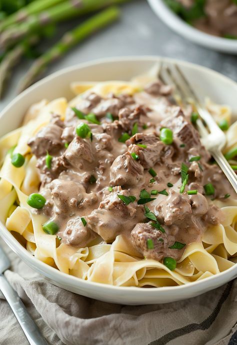 Learn How to Cook Beef Stroganoff With Ground Beef Recipe For Free | Recipes You'll Love, Made Easy! Meat Stroganoff, Beef Fajita Meat, Beef Stroganoff With Ground Beef, Stroganoff With Ground Beef, Fajita Meat, Beef Empanadas Recipe, Trendy Recipes, Ground Beef Recipe, Ground Beef Stroganoff