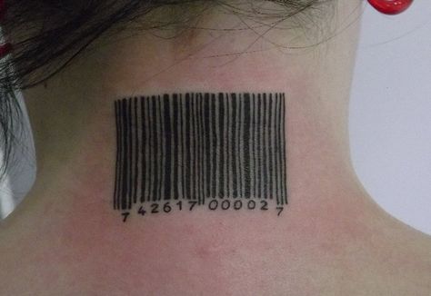 A Slipknot fan's Slipknot barcode tattoo. Slipknot Tattoo, Barcode Tattoo, Twisted Band, Slipknot, Piercing Tattoo, Inspirational Tattoos, Tattoos And Piercings, Body Art Tattoos, I Tattoo