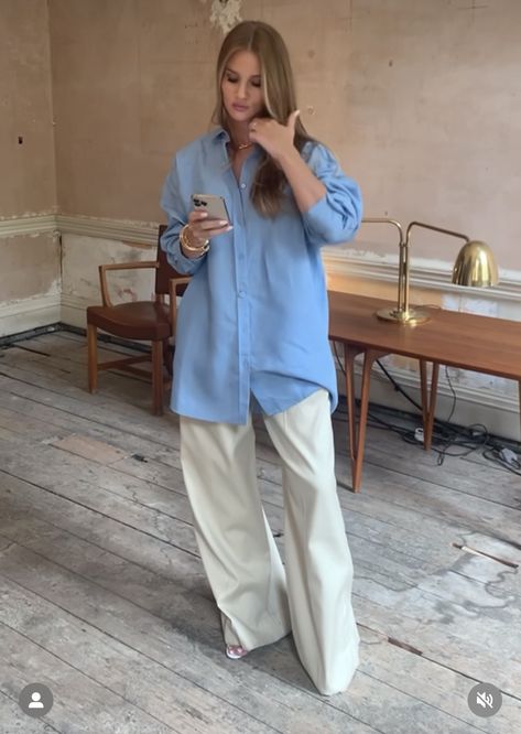 Button Down Outfit, Rosie Huntington Whiteley Style, Rosie Huntington, Huntington Whiteley, Rosie Huntington Whiteley, Outfit Trends, Stockholm Fashion, Casual Chic Outfit, Fashion Mistakes