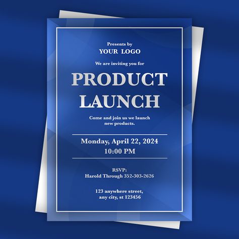 Set the stage for innovation! 🚀✨ Introduce your product with our bespoke Invitation Card designs—crafted to captivate and build anticipation. 
.
FREE CUSTOMIZATION AVAILABLE 🙌🏻
.
➡️ Skype: tech.spectrum
.
#productlaunch #productlaunching #productlaunchevent #productlaunches #productlaunchingevent #productlaunchinvite #productlaunchinvitation #invitation #invitationcard Product Launch Invitation, Launch Invitation, Bespoke Invitations, Launch Event, Invitation Card Design, Design Graphics, Social Media Design Graphics, Letterhead, Card Designs